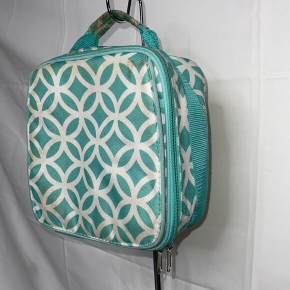 The Children's Place Girl's Teal Print Cooler Insulated Lunch Bag 8”x 9” - Picture 10 of 11